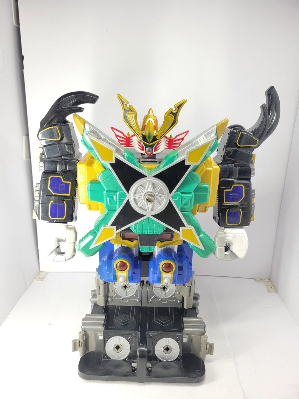 2003 Bandai Power Ranger Ninja Storm Hurricane Command Megazord Incomplete